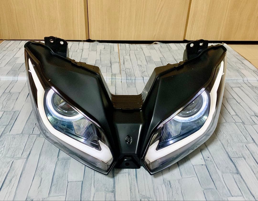 NINJA250 EX250L ZX-6RカスタムLEDヘッドライト ニンジャ