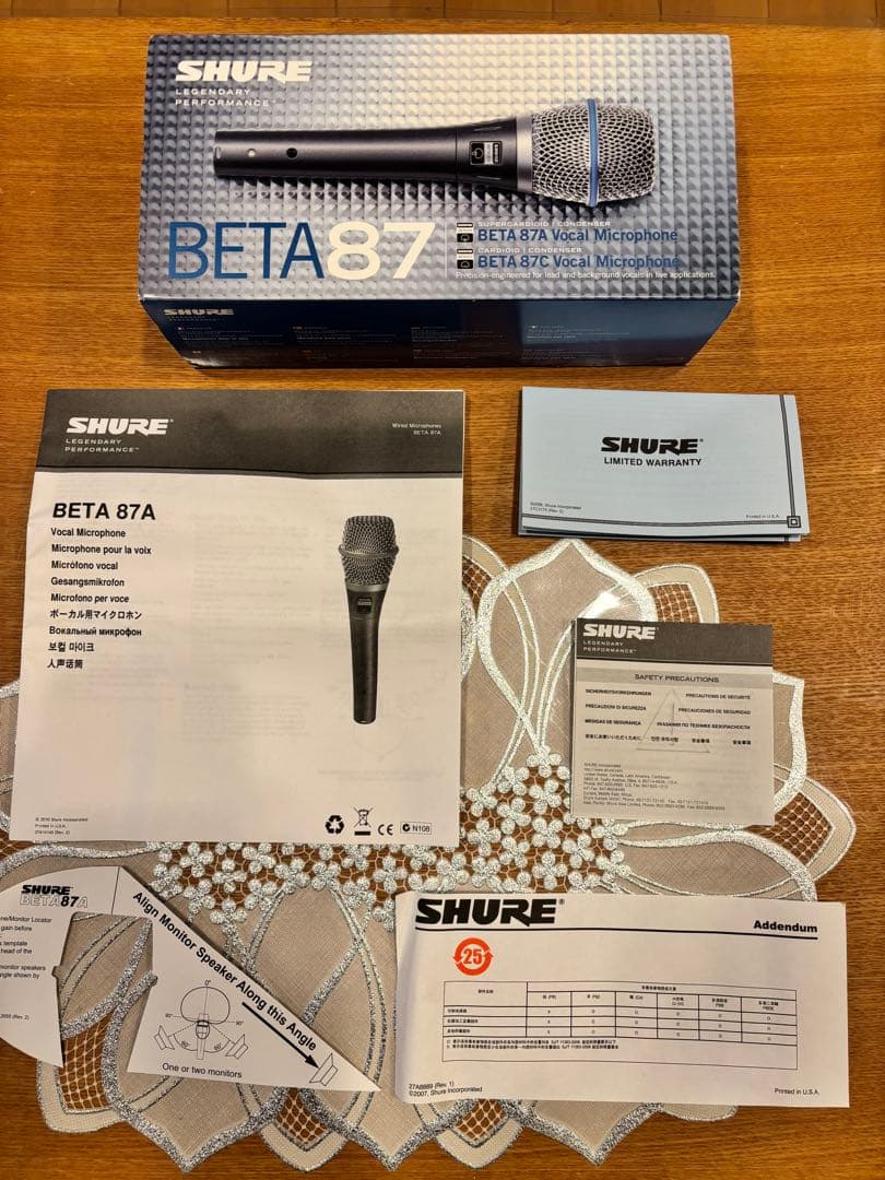 Shure Beta87A コンデンサーマイク