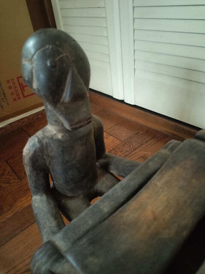 木製彫刻楽器 ダークブラウン