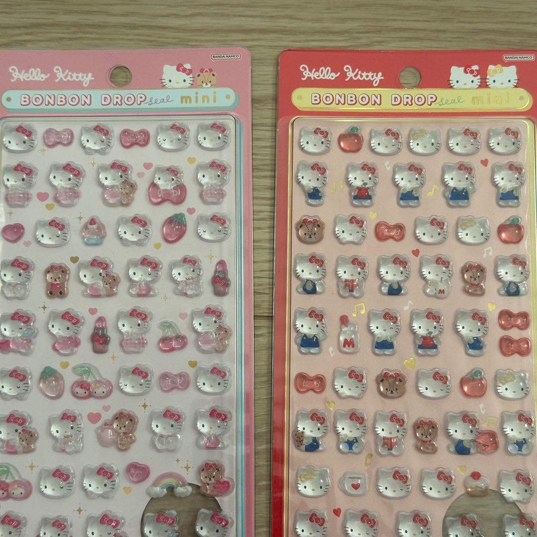 ボンボンドロップシールミニ サンリオ はぴだんぶい キティ シール 正規品