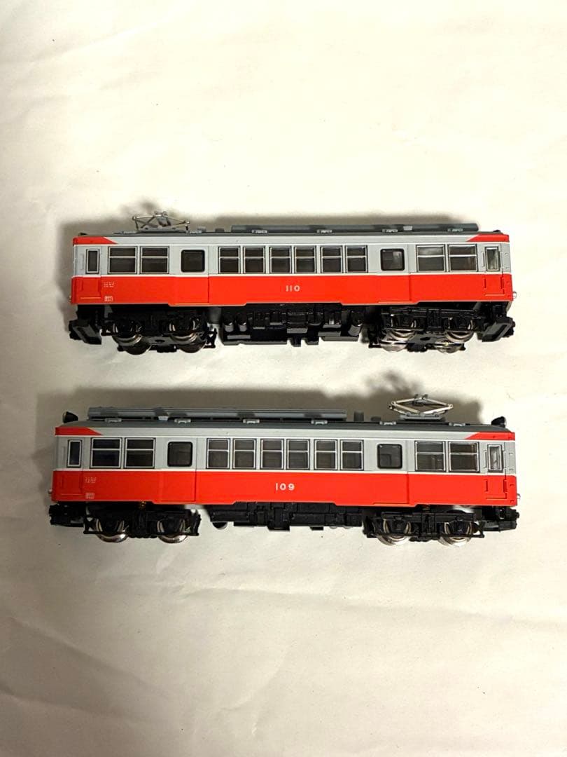 箱根登山鉄道モハ2形　元塗装(2輌セット) モデモ　動力動作確認済