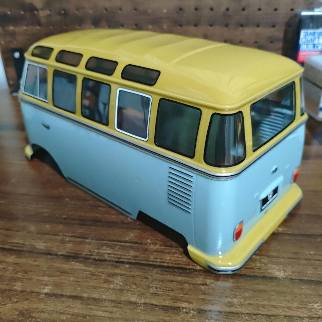 タミヤ　ワーゲンバス　ボディ　ウイリー