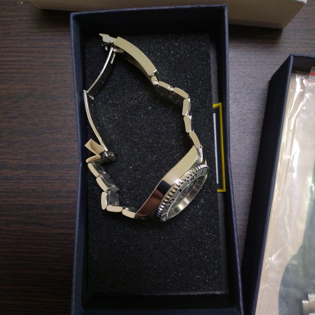 K*パ様 NH70 MOD カスタム 自動巻 腕時計スケルトン シルバー ブルー