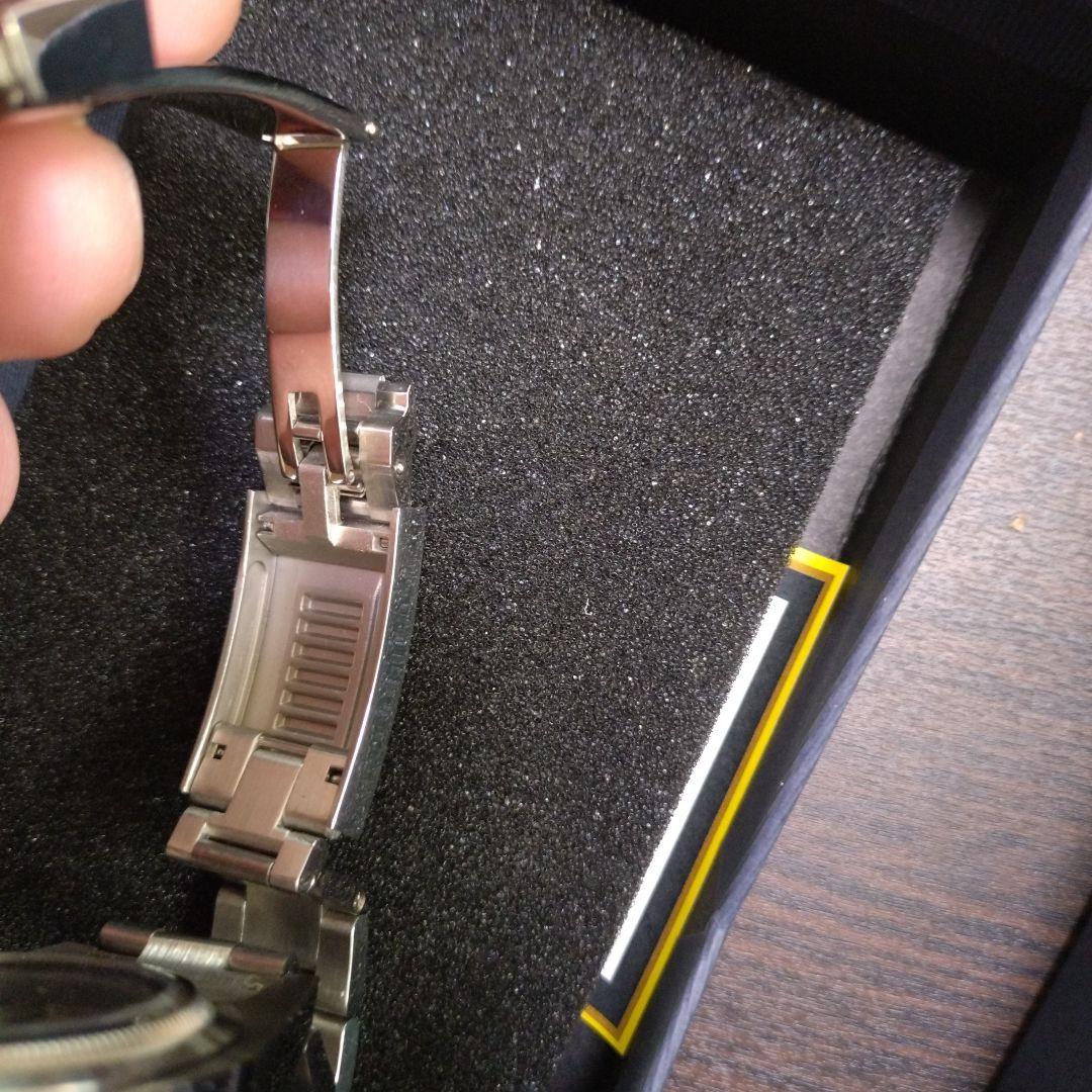 K*パ様 NH70 MOD カスタム 自動巻 腕時計スケルトン シルバー ブルー