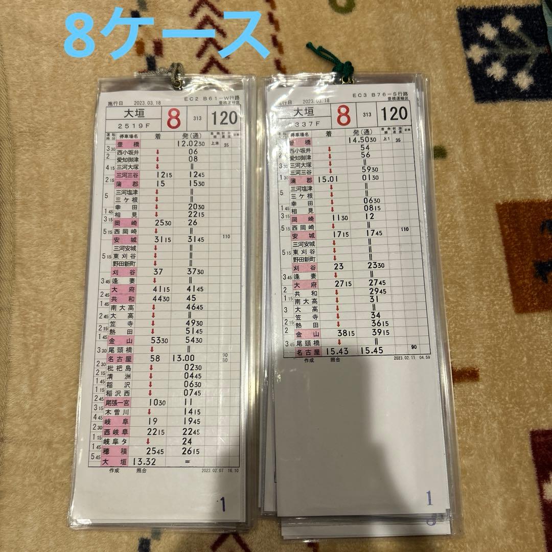 JR東海 豊橋運輸区 スタフ 2仕業分(8ケース)