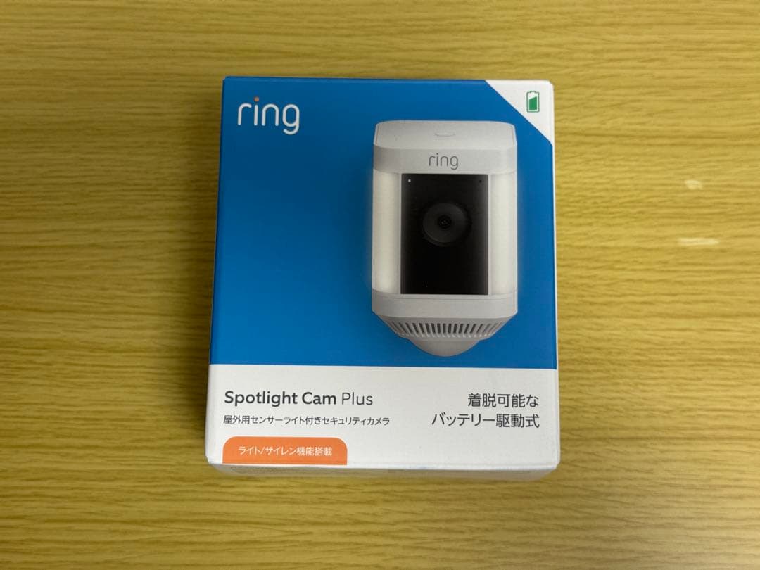 [新品]Ring Spotlight Cam Plus 電源アダプタ付き