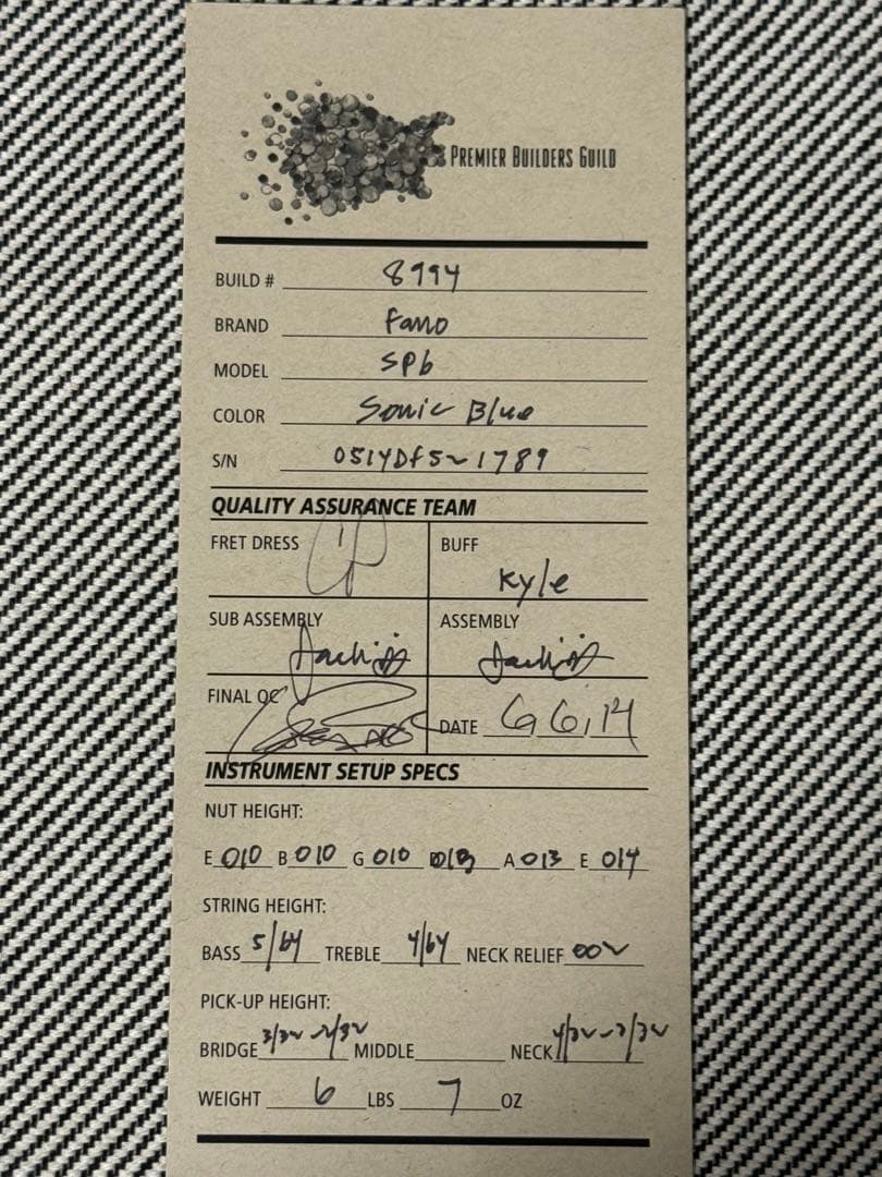 fano alt de facto SP6 Sonic Blue 2014年製