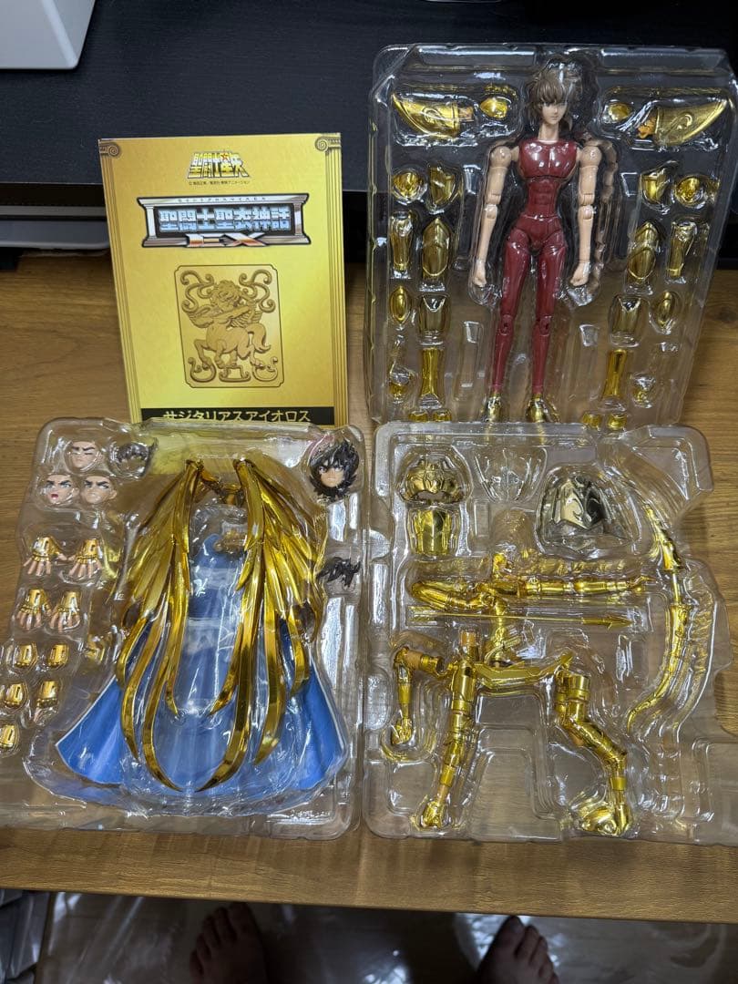 中古）【まとめ売り】聖闘士聖衣神話ex 7体セット（ライブラ欠品有／サジ破損有）