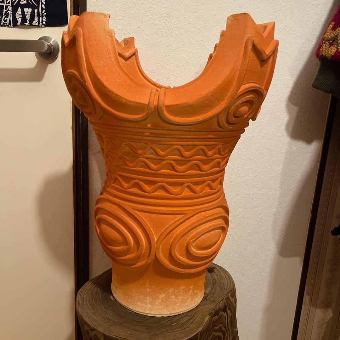 【迫力の造形】火焔型土器 レプリカ 縄文時代 縄文ポシェット インテリア