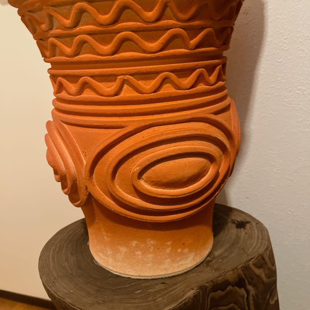 【迫力の造形】火焔型土器 レプリカ 縄文時代 縄文ポシェット インテリア