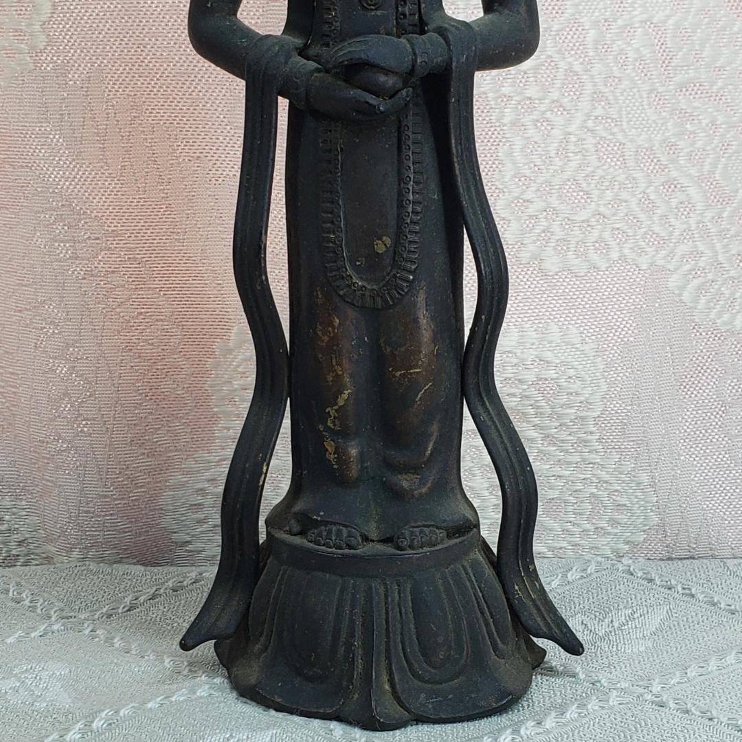 【白鳳仏】◆金銅観音菩薩立像 仏像◆検）新羅仏 天平仏 飛鳥仏 空海 親鸞 法然