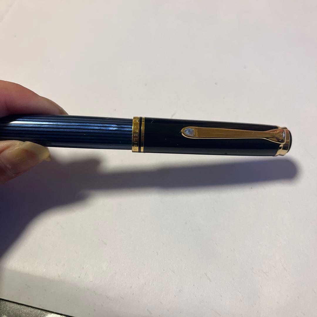 Pelikan ペリカン 万年筆 スーベレーン M600 青縞 EF