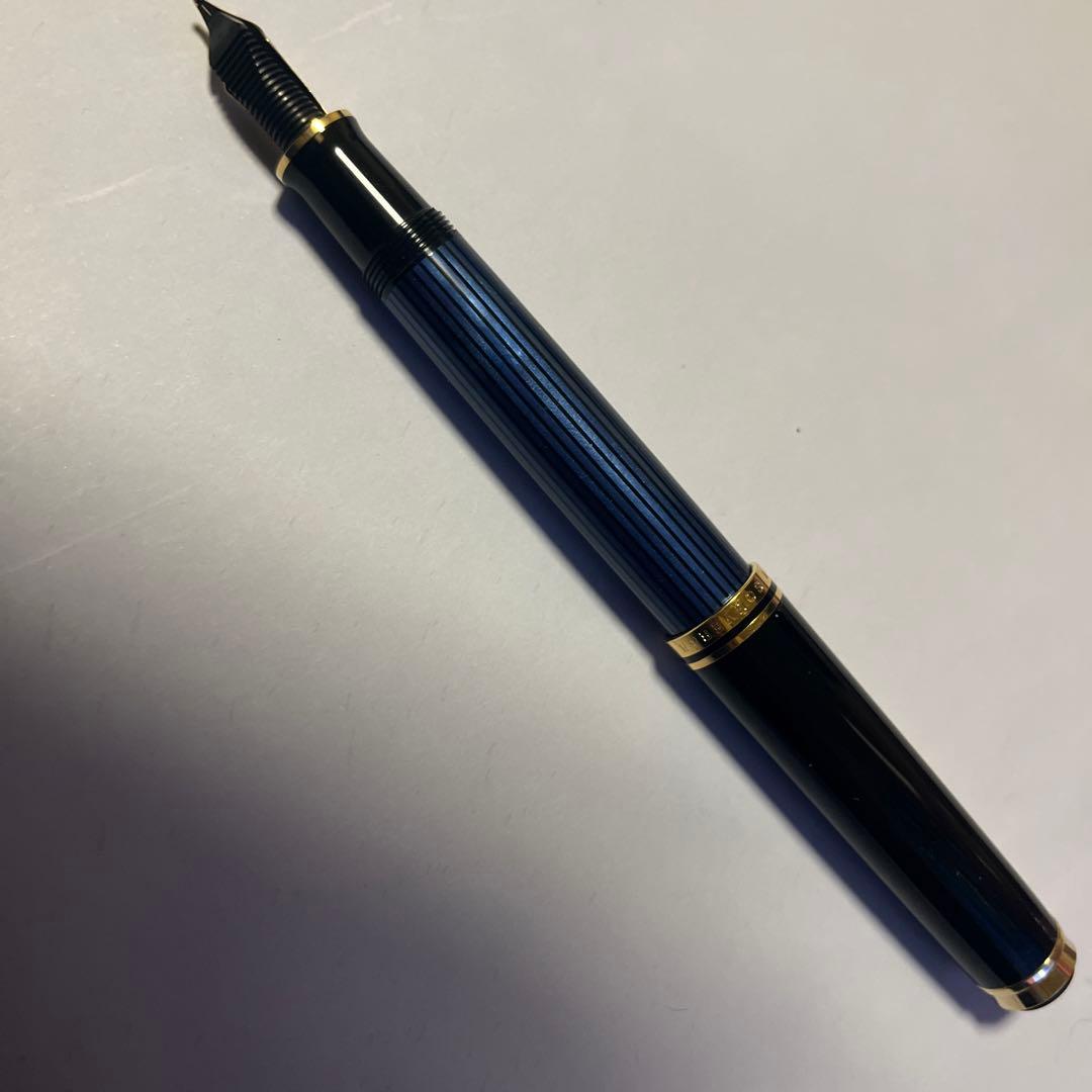 Pelikan ペリカン 万年筆 スーベレーン M600 青縞 EF