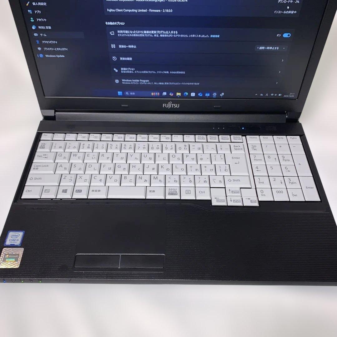 X149【美品】富士通 15.6型/i5第7世代/16GB/512GB