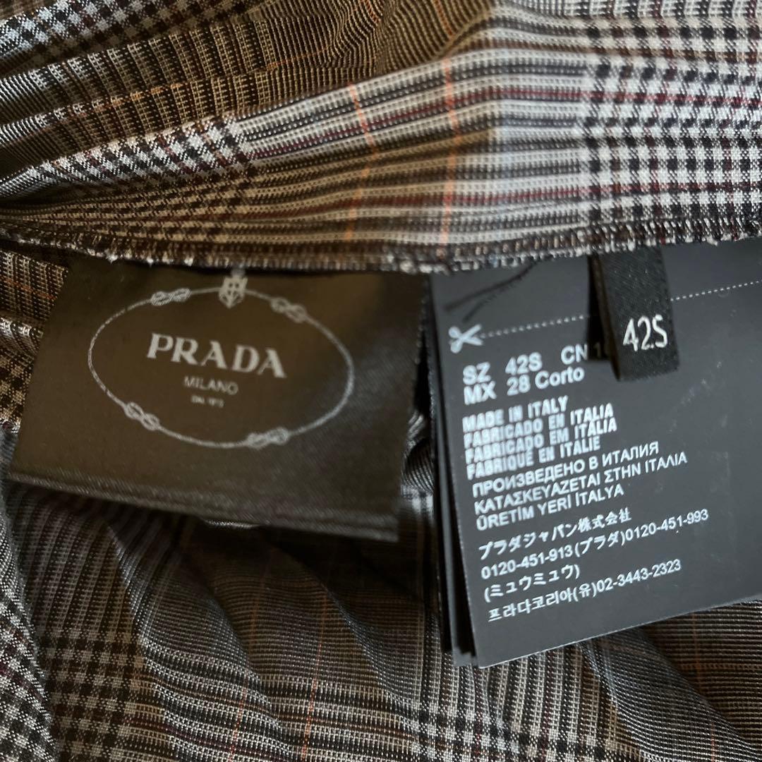 プラダプリーツスカート　サマーウール