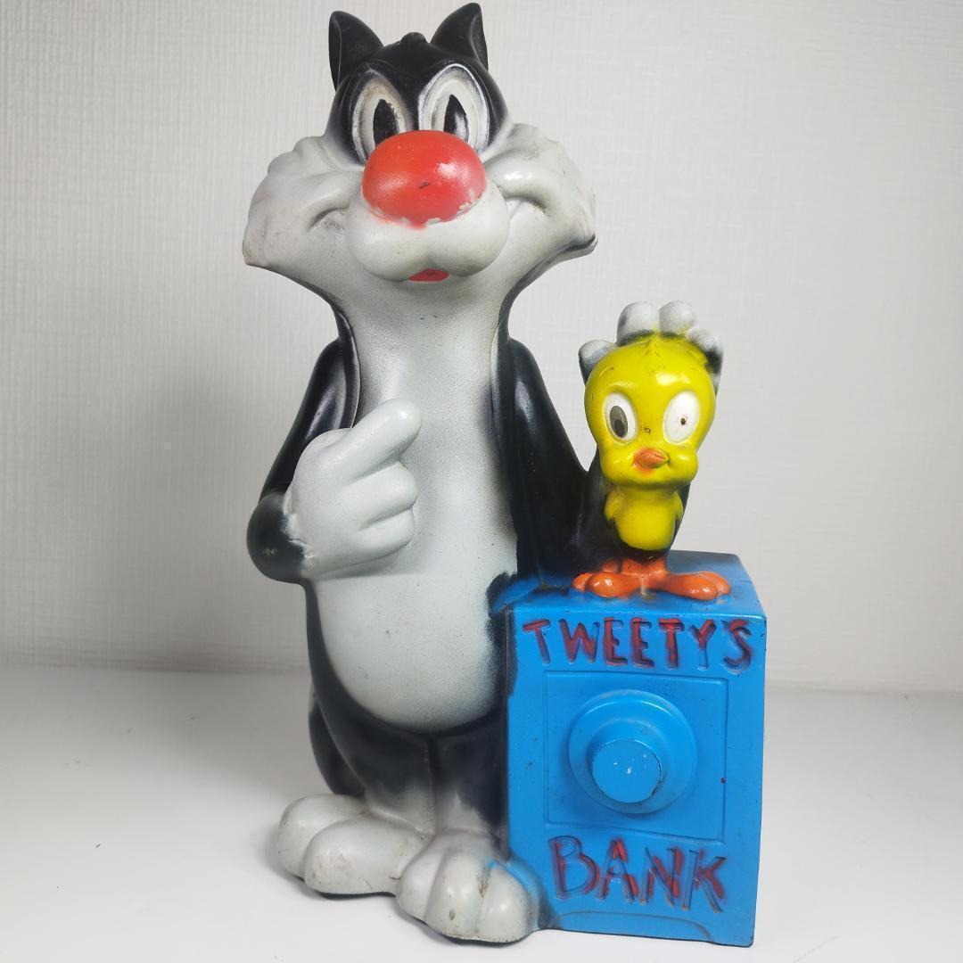 トゥイーティーピギーバンク 1972年 アメリカ 貯金箱 レア ビンテ hTB0