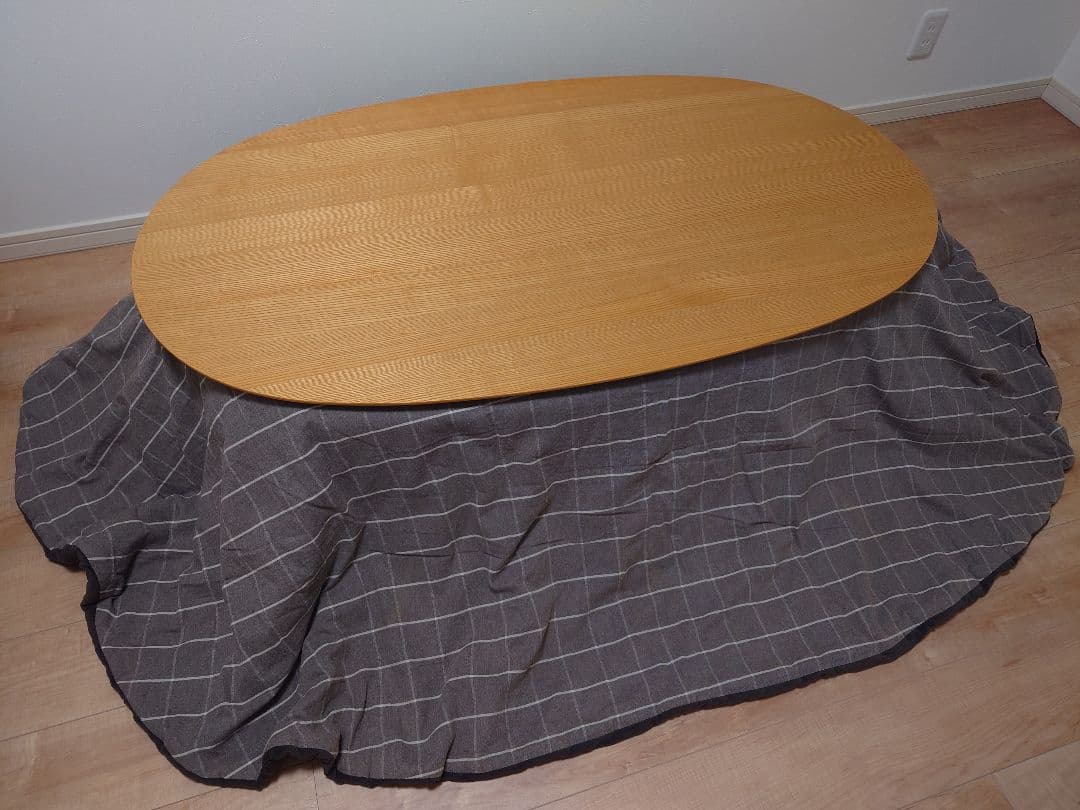 MUJI 無印良品 楕円こたつ タモ材 直接引取限定