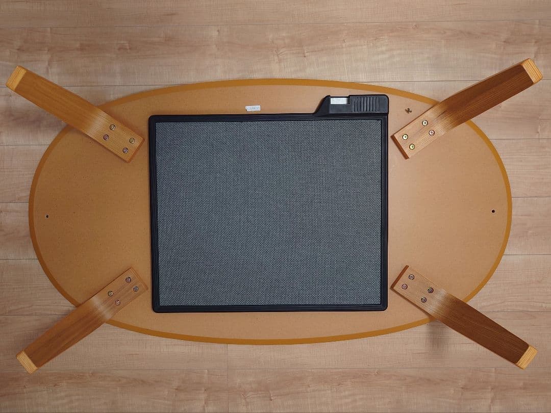 MUJI 無印良品 楕円こたつ タモ材 直接引取限定