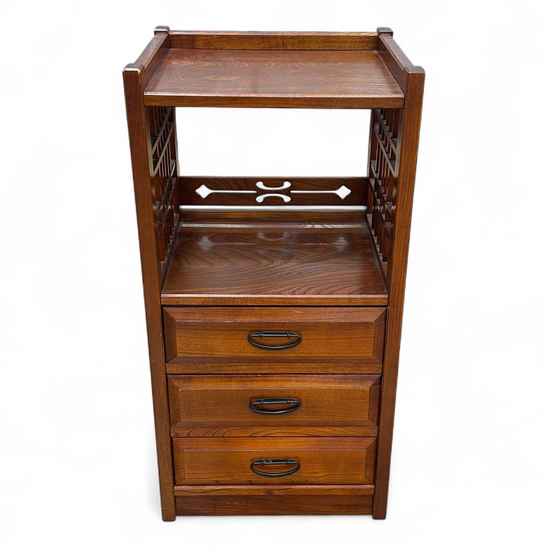 karimoku カリモク 電話台 FAX台 サイドテーブル 花台　チェスト