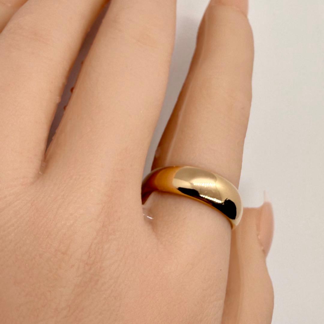 K.A.Y.R.KK18 中丸リング 15号 5.88g 地金リング