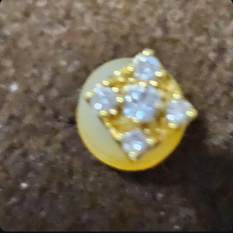 ◆ヴァンドーム青山 ピアス K18YG ダイヤモンド 繊細 アガット好きにも◎