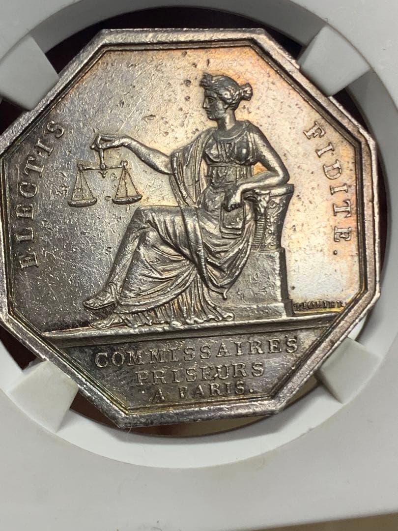 19世紀 フランス製 ジェトン MS 61