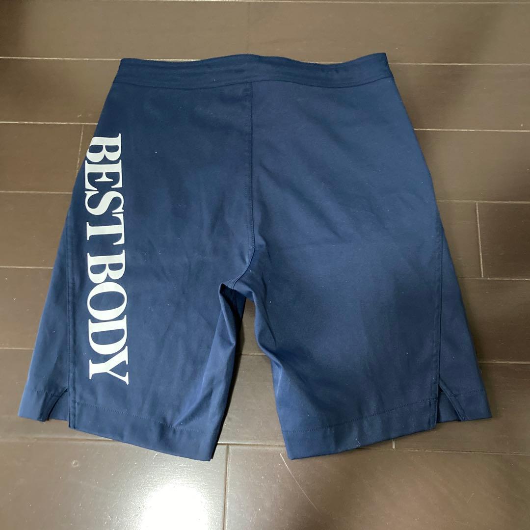 【美品】ベストボディジャパン サーフパンツ Mサイズ 紺 ネイビー