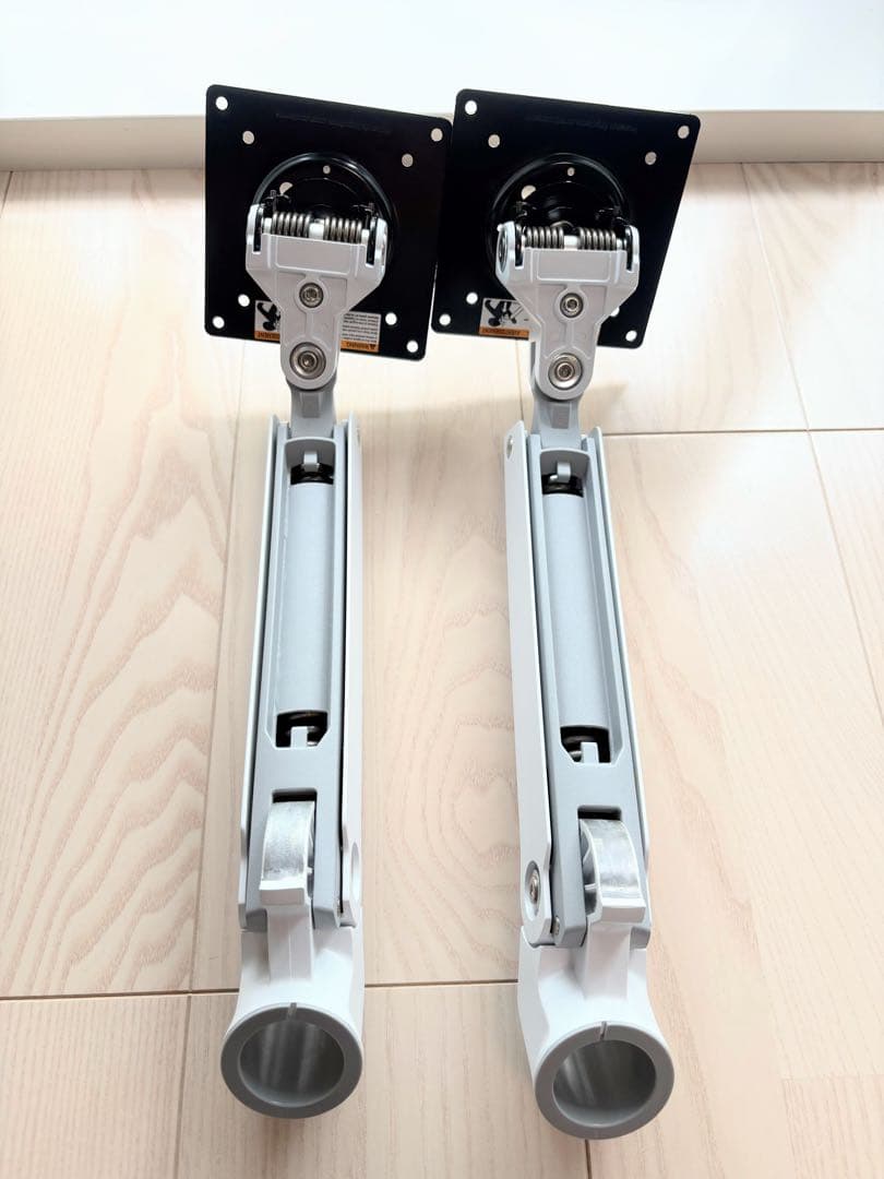 エルゴトロン　LXモニターアーム　デスクマウントデュアル　横型　2画面　ホワイト