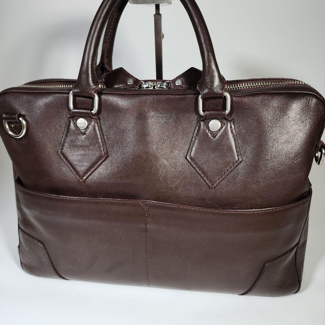 ヴィヴィアンウエストウッド ビジネスバッグ 2way A4可 茶