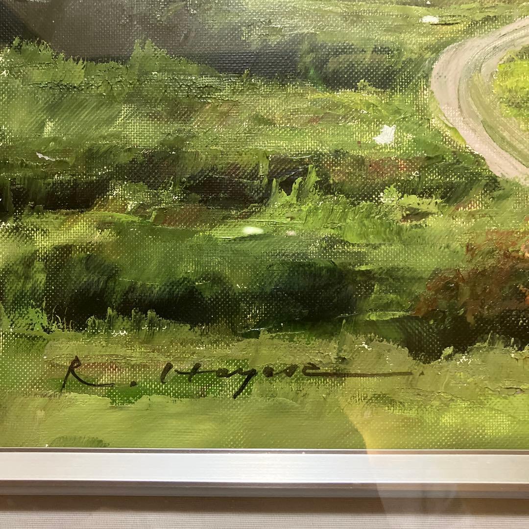 早瀬　遼　油彩　白樺林