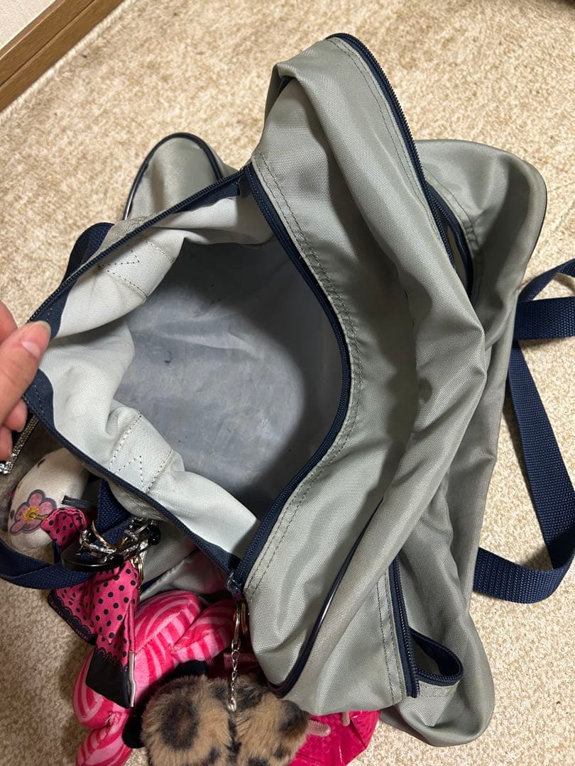 ワッぺ 旧ワッぺ スクバ グレー 中古品 キーホルダー付き♡