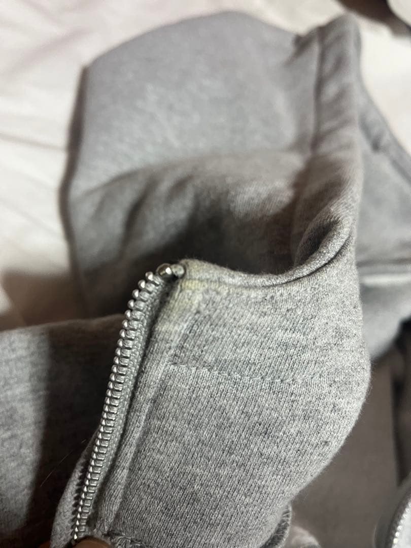 Supreme パーカー　フルジップ　L グレー