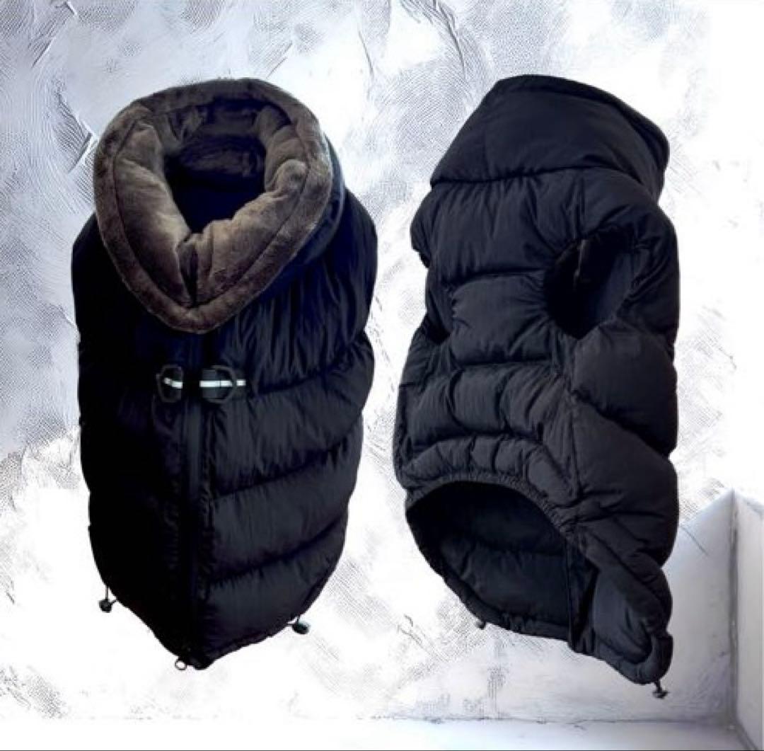 フレンチブルドッグ用 ブラックダウンジャケット USHH