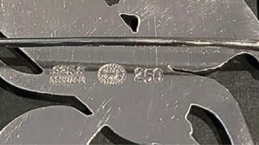 極美品  小鳥 麦 ブローチ #250 925 付属品完備