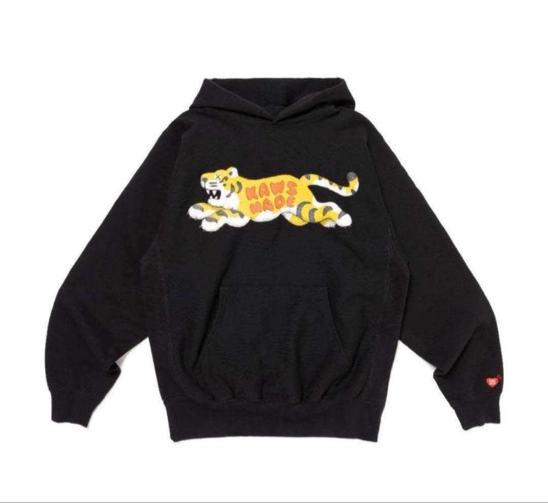 ア*ド様 Kaws Made トラ刺繍 ブラックパーカー