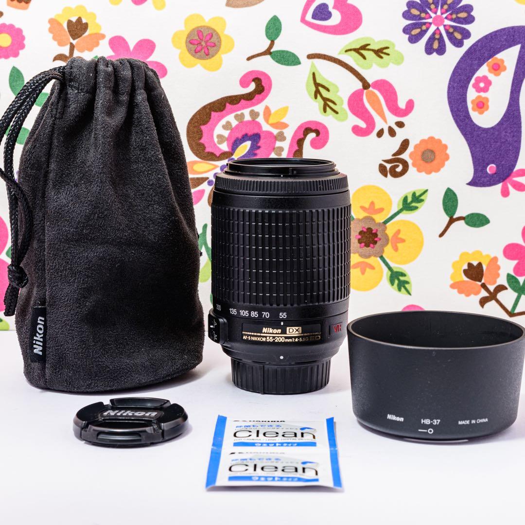 ⭐️Nikon ニコン AF-S 55-200mm⭐️望遠レンズ⭐️ 手ブレ補正⭐️