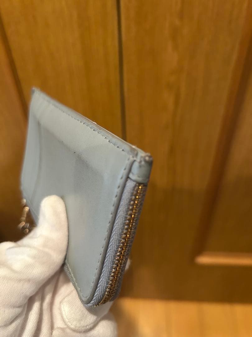 ライトブルー キルティング ケース ディオール　Dior レディ