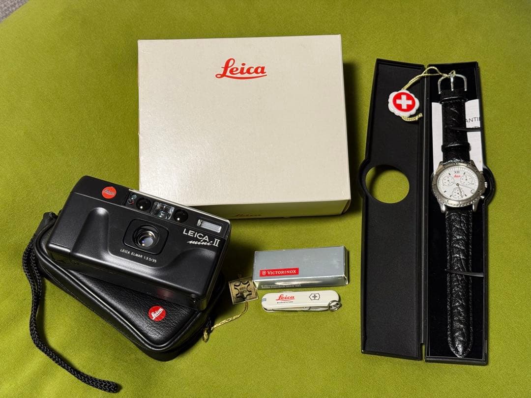 希少！LEICA mini II フィルムカメラ　腕時計　ナイフ　3点セット