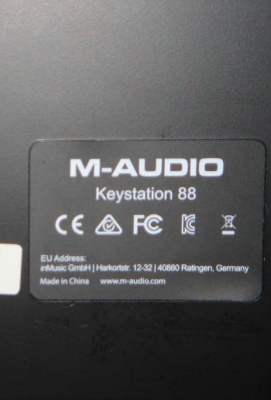 DTM・DAW M-AUDIO KEYSTATION 88