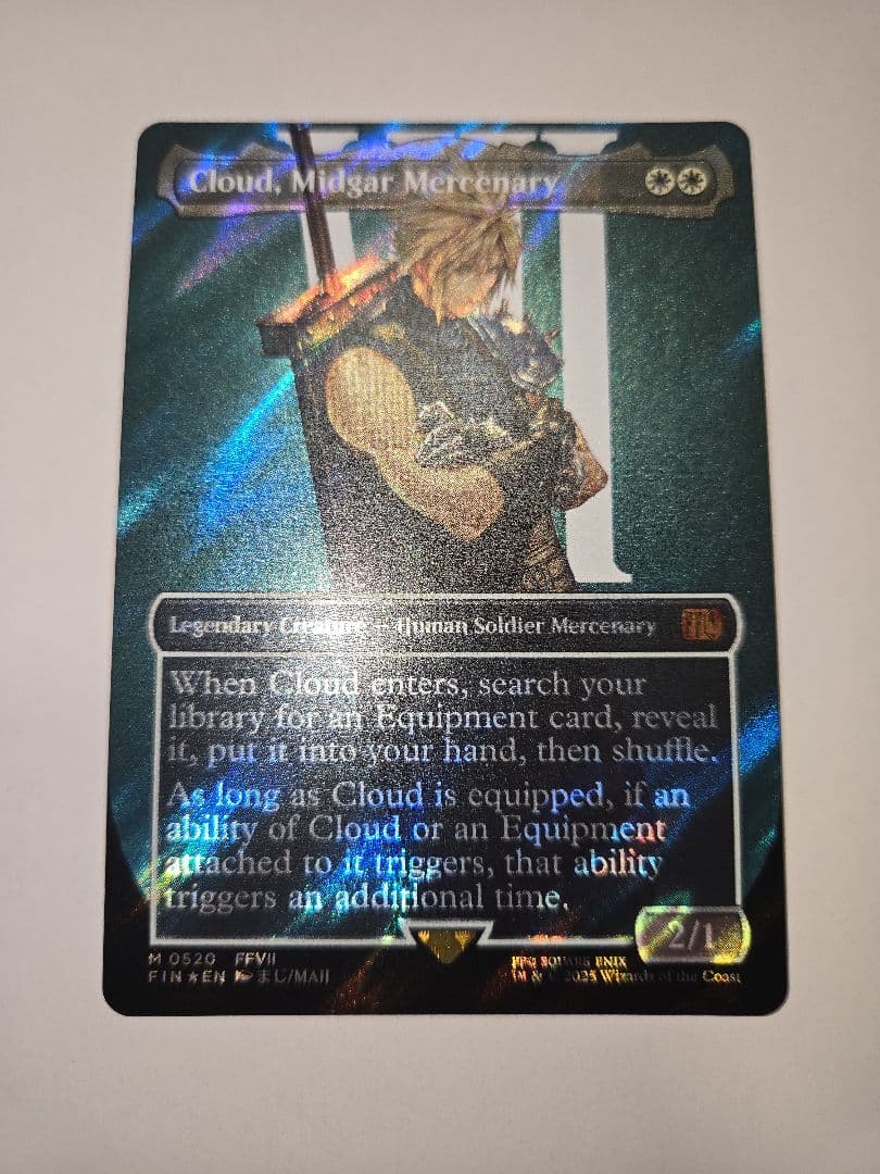新品未使用品【サージ・Foil】英語版■ボーダーレス■ミッドガルの傭兵、クラウド