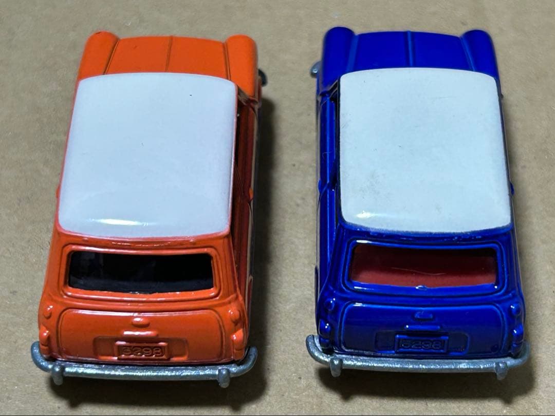 日本製 トミカ ミニクーパー オレンジ ブルー 2台セット