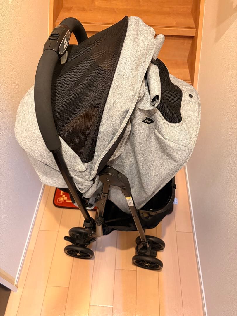 ペットカート miliclan lite ライトグレー　2匹用