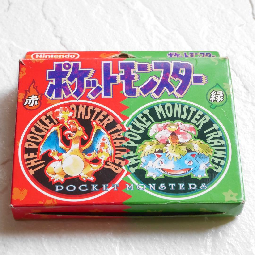 ポケモン　トランプ　赤 緑　ポケットモンスター　任天堂　当時物　初期　1996年