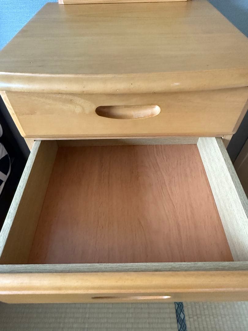 【お引き取りのみでお願いします】ナチュラル木製6段チェスト