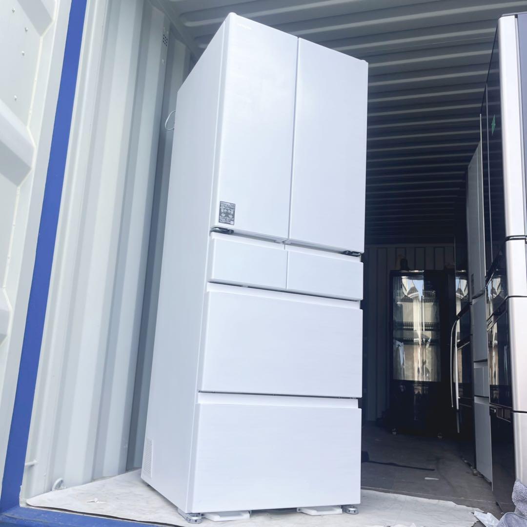 取付無料！最新2025年製日立まるごとチルドおしゃれホワイト6ドア冷蔵庫！洗濯機