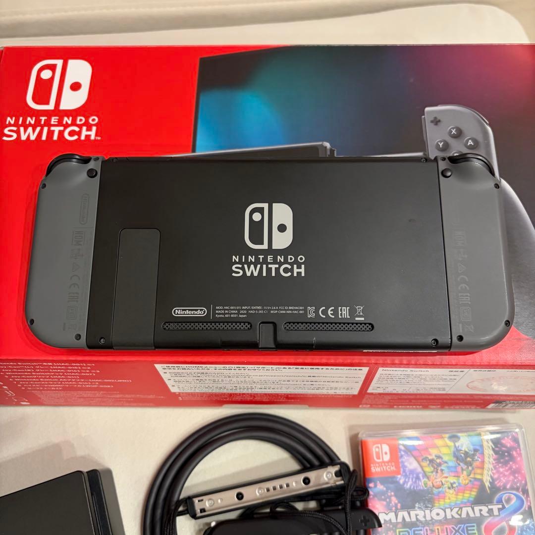 Nintendo Switch 本体 グレー マリオカート同梱