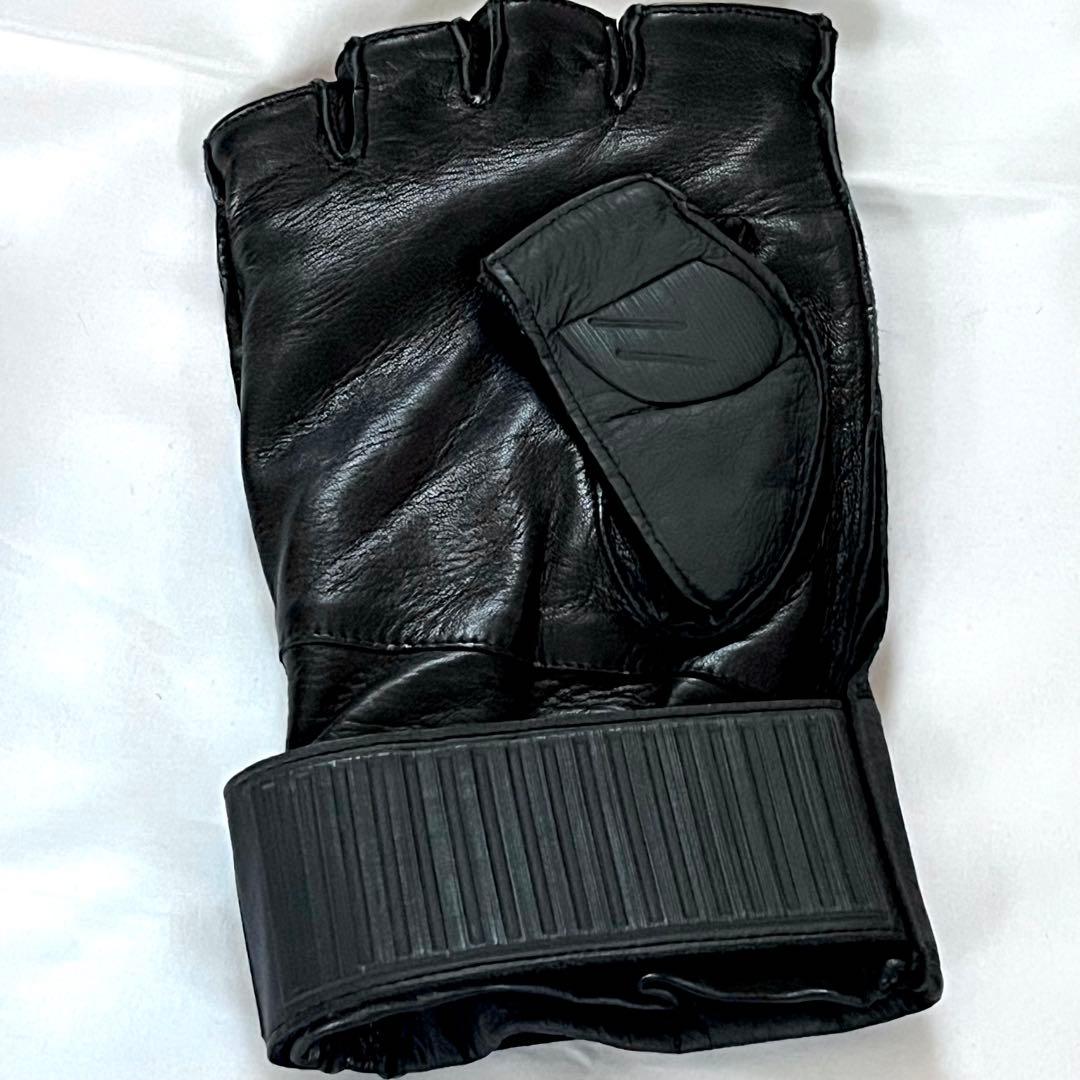 【美品】GUCCI グッチ アディダス グローブ 羊革 ブラック