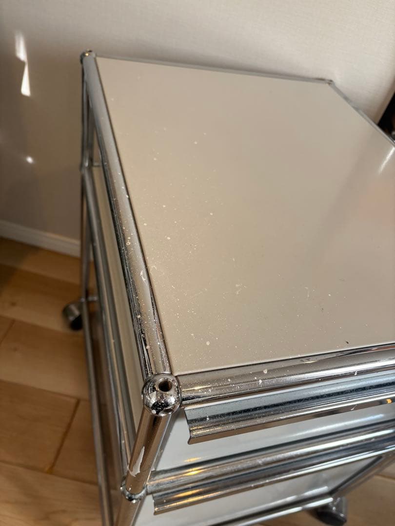 USM ハラー システム 2段 ロールボーイ デスク ワゴン　グレー