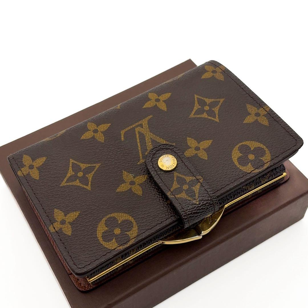 新型★ルイヴィトン ヴィエノワ モノグラム 二つ折り財布 がま口財布