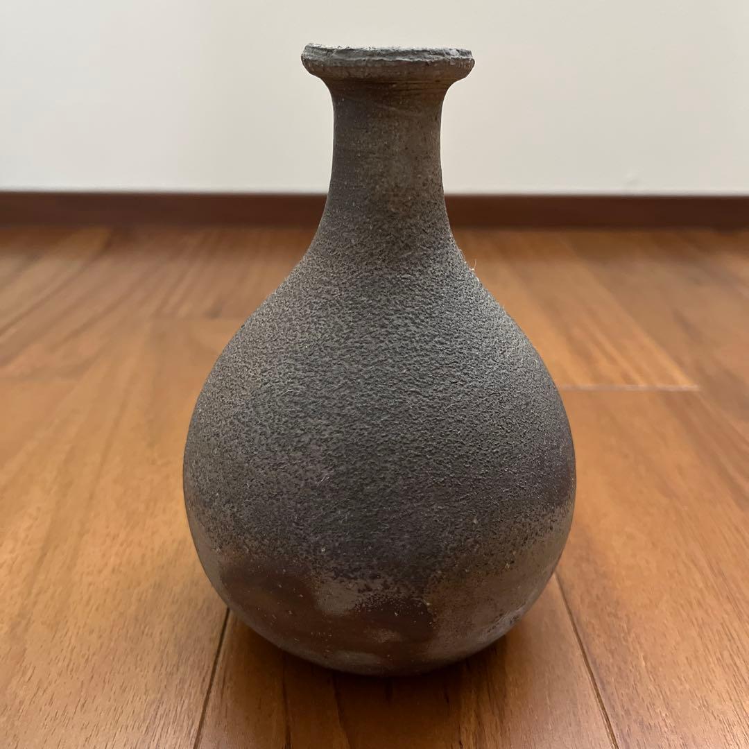 人間国宝　伊勢崎淳 備前焼き　花入れ　花瓶　箱あり　陶印あり　お正月